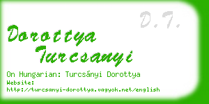 dorottya turcsanyi business card